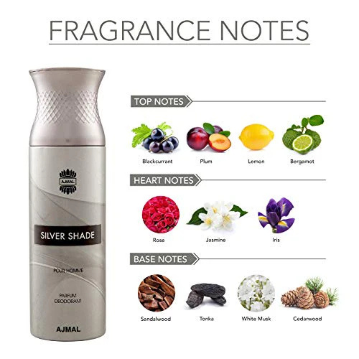 Ajmal Silver Shade Deodorant